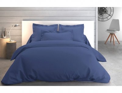 ANNE DE SOLENE Housse de couette Housse couette Vexin 260x240cm encre Percale 80F