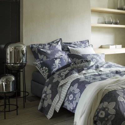 ALEXANDRE TURPAULT Housse de couette imprim&eacute;e en percale de coton, Magellan