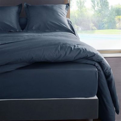 VENT DU SUD Housse de couette orage en percale de coton 63 fils 240 x 220 cm
