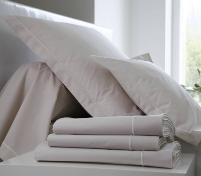 BLANC DES VOSGES Housse de couette percale easy  240 x 220 cm lin