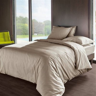 LABELLISM Housse de couette percale M&eacute;line 2 LABELISSIM - Lin - 140 x 200 cm