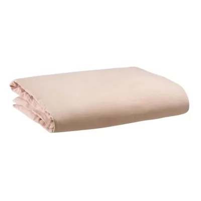 VIVARAISE Housse de couette stonewashed en lin aubepine 140 x 200