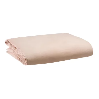 VIVARAISE Housse de couette stonewashed en lin aubepine 260 x 240