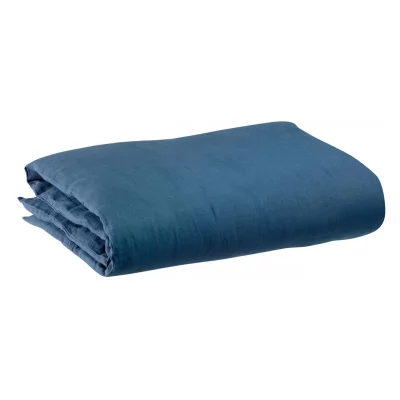 VIVARAISE Housse de couette stonewashed en lin touareg 260 x 240