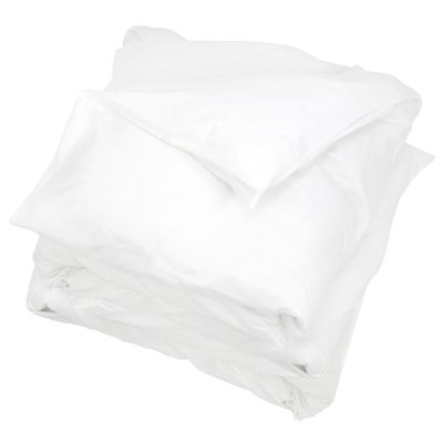 LINNEA Housse de couette uni 100% coton alto 300x240 cm - Blanc