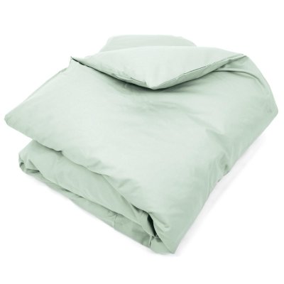 LINNEA Housse de Couette uni 280x240 cm 100% Coton Alto Vert Fleur d'amandier
