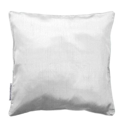Housse de coussin +encart 40 x 40 cm shantung uni shana Blanc