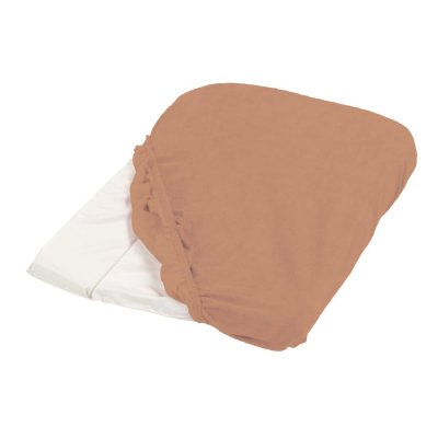 CANDIDE Housse de matelas &agrave; langer &eacute;ponge cassonade (50 x 75 cm)