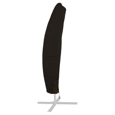 HAPPY GARDEN Housse de protection 218cm pour parasol d&eacute;port&eacute; noire