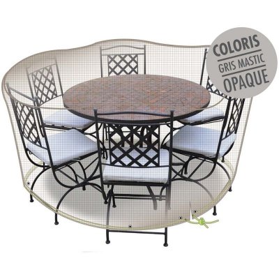Housse De Protection Cover One Pour Table Ronde + 6 Chaises - &Oslash; 160 Cm