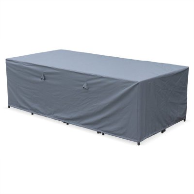 SWEEEK Housse de protection grise pour salon de jardin 230 cm sur 112 cm