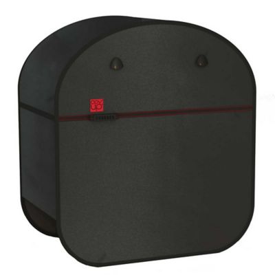 OVIALA Housse de protection Pop'Up pour barbecue m en polyester noir - Noir