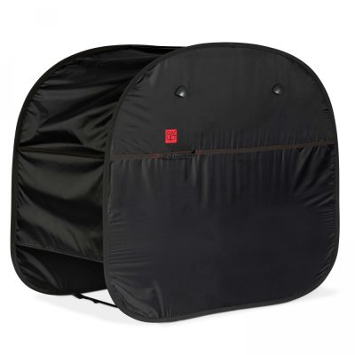 OVIALA Housse de protection Pop'Up pour barbecue xl en polyester noir - Noir