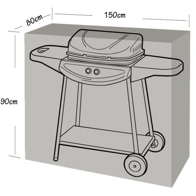WERKA PRO Housse de protection pour barbecue et plancha  150x80x90cm  Werkapro