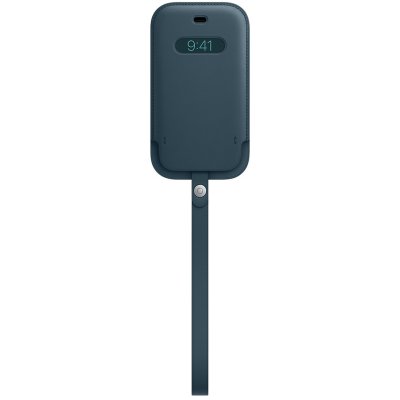 APPLE Housse en cuir  avec MagSafe pour iPhone 12 mini Bleu baltique