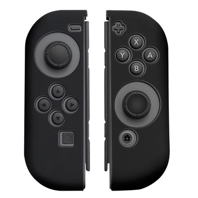 GENERIQUE Housse En Silicone Antislip Pour Protection Nintendo Switch Joy-Con - Contr&ocirc;leur Manette Noir