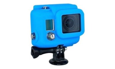 XSORIES Housse en silicone pour cam&eacute;ras GoPro HD Hero 3 - Bleue