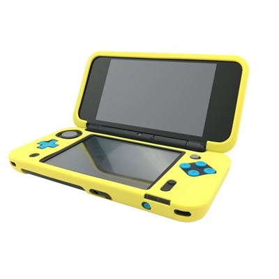 GENERIQUE Housse &eacute;tui protection silicone pour Nintendo NEW 2 DS XL (NEW 2DS LL) - Anti choc / rayures - Jaune