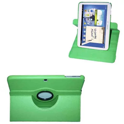 YONIS Housse &Eacute;tui Samsung Galaxy Tab 3 10.1 P5200 Protection Integral Support 360 Vert - 