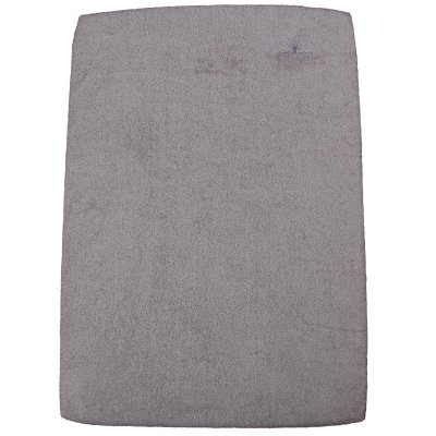 EVEIL & NATURE Housse matelas &agrave; langer, &eacute;lastique 55x75 cm coton bio gris 3045-Gris