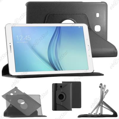 EBESTSTAR Housse pour Galaxy Tab E 9.6 T560, T561 Support Rotatif 360 PU Cuir, Noir