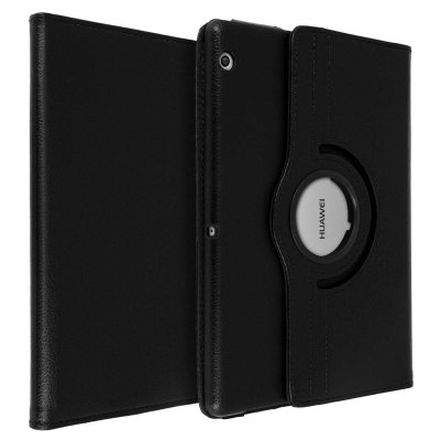 AVIZAR Housse pour Huawei MediaPad T3 10'' Protection Int&eacute;grale Support Rotatif 360&deg; Noir