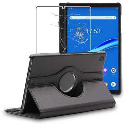 EBESTSTAR Housse pour Lenovo Tab M10 FHD PLUS 10.3 Support Rotatif 360 PU Cuir , Noir + Film VERRE Tremp&eacute;