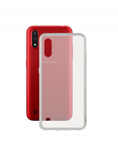 KSIX Housse Pour Mobile Avec Bord En Tpu Samsung Galaxy A01 Flex Transparent