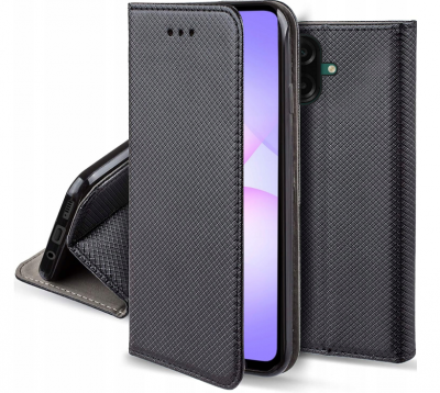 HTDMOBILES Housse Pour Samsung Galaxy A07 - Etui Coque Pochette Portefeuille + Verre Trempe - Noir Magnet