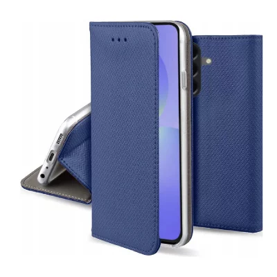 HTDMOBILES Housse pour Samsung Galaxy A37 5G - etui coque pochette portefeuille + film ecran - BLEU MAGNET