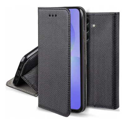 HTDMOBILES Housse pour Samsung Galaxy A37 5G - etui coque pochette portefeuille + film ecran - NOIR MAGNET