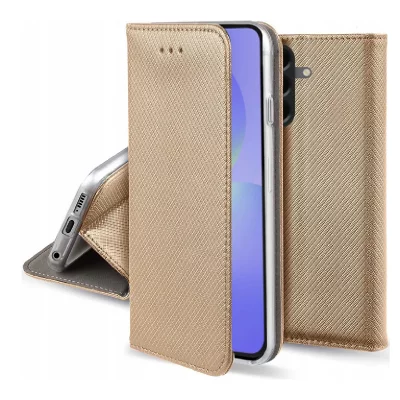 HTDMOBILES Housse Pour Samsung Galaxy A37 5g - Etui Coque Pochette Portefeuille + Film Ecran - Or Magnet