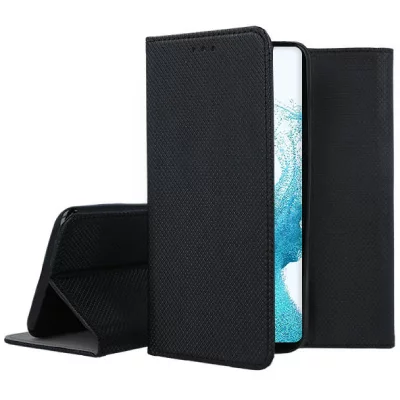 HTDMOBILES Housse pour Samsung Galaxy A54 5G - etui de protection portefeuille + film ecran - NOIR MAGNET