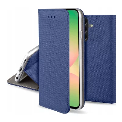 HTDMOBILES Housse pour Samsung Galaxy A57 5G - etui coque pochette portefeuille + film ecran - BLEU MAGNET -