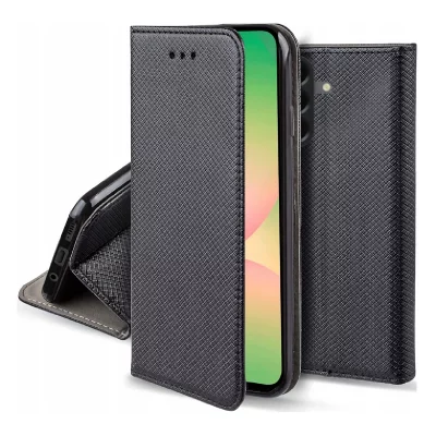 HTDMOBILES Housse pour Samsung Galaxy A57 5G - etui coque pochette portefeuille + film ecran - NOIR MAGNET -