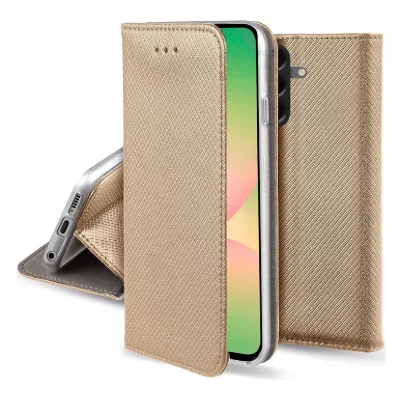 HTDMOBILES Housse Pour Samsung Galaxy A57 5g - Etui Coque Pochette Portefeuille + Film Ecran - Or Magnet