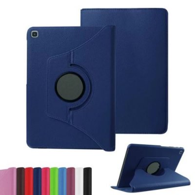 XEPTIO Housse pour Samsung Galaxy TAB S6 LITE 10,4 pouces SM-P610 rotative 360 degr&eacute;s bleue