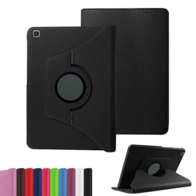 XEPTIO Housse pour Samsung Galaxy TAB S6 LITE 10,4 pouces SM-P610 rotative 360 degr&eacute;s noire