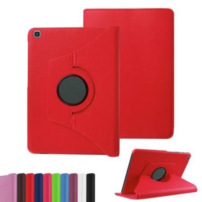 XEPTIO Housse pour Samsung Galaxy TAB S6 LITE 10,4 pouces SM-P610 rotative 360 degr&eacute;s rouge