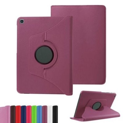 XEPTIO Housse pour Samsung Galaxy TAB S6 LITE 10,4 pouces SM-P610 rotative 360 degr&eacute;s violette