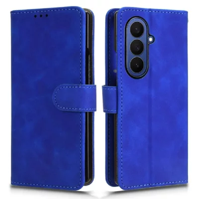 HTDMOBILES Housse pour Samsung Galaxy Z Fold 7 - etui coque pochette portefeuille - BLEU -