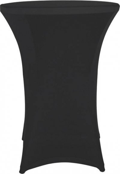 GENERIQUE Housse pour table mange-debout, noir, rond, &oslash; 80 cm x 100 cm - Perel