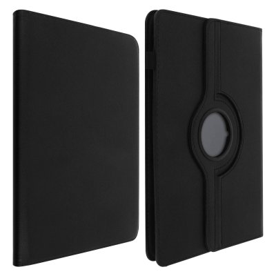 AVIZAR Housse pour Tablette 10 pouces Etui Universel Clapet Fonction Stand Rotatif 360&deg; Noir 