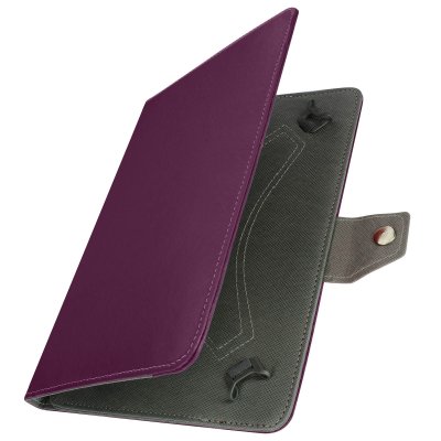 AVIZAR Housse pour Tablette 10 Pouces Universelle Effet Cuir Vieilli Support Vid&eacute;o Violet