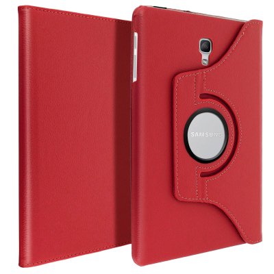 AVIZAR Housse Samsung Galaxy Tab A 10.5 Etui Ajustable Support Orientable 360&deg; Rouge
