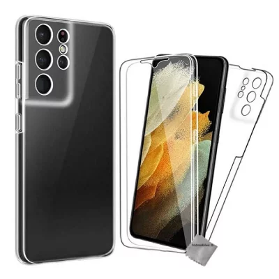 HTDMOBILES Housse silicone gel Samsung Galaxy S21 Ultra 5G - Transparent