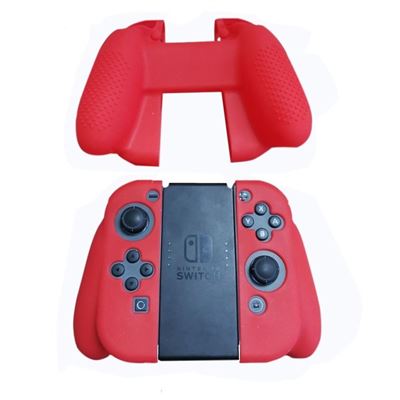 GENERIQUE Housse silicone manette de protection pour Joy-Con de Nintendo Switch - Rouge