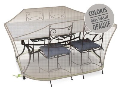 Housse table rectangulaire + chaises 4/6 personnes cover one