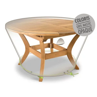 JARDILINE Housse table ronde 6 personnes cover line