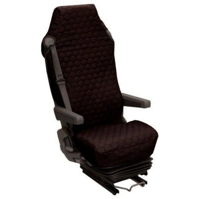 HTC EQUIPEMENT Housse Universelle pour Si&egrave;ge Camion Coton Matelass&eacute; Noir